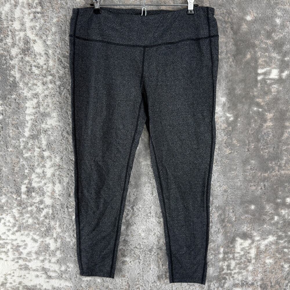 Athleta Size XL Stretch Athleisure Casual Leggings Gray Pull On Minimalist